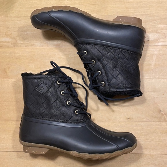 Sperry Saltwater Winter Lux Duck Boot Sz 8 - Picture 2 of 14